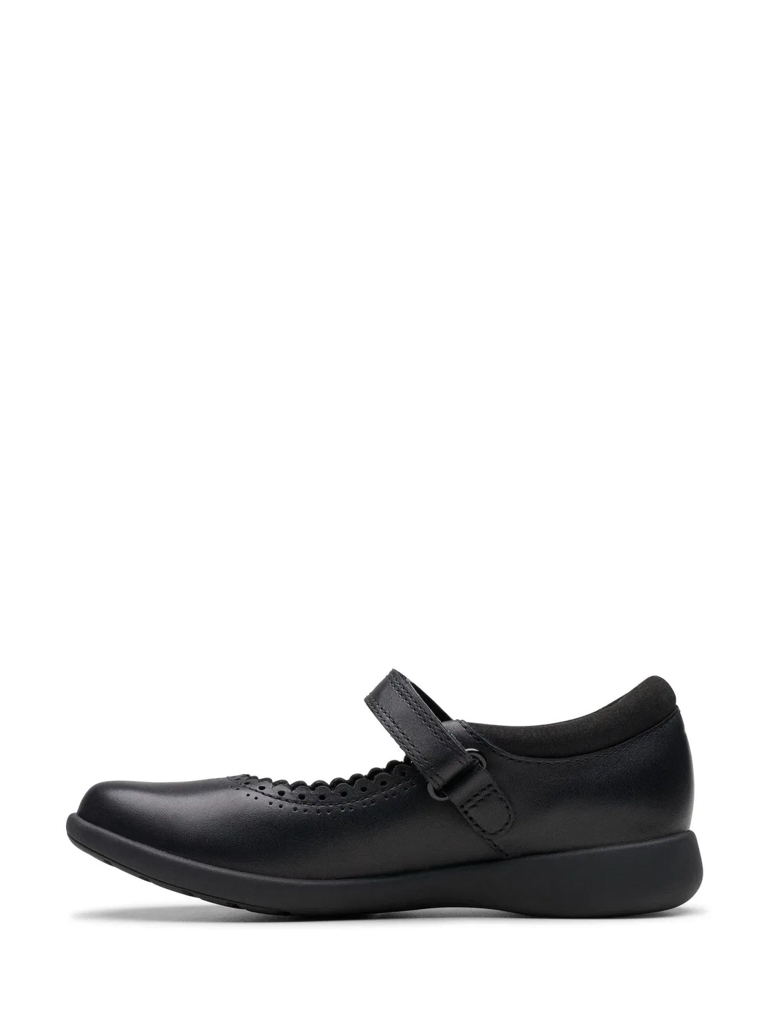 Туфли школьные Clarks Etch Pure для девочек, черный — фото 4