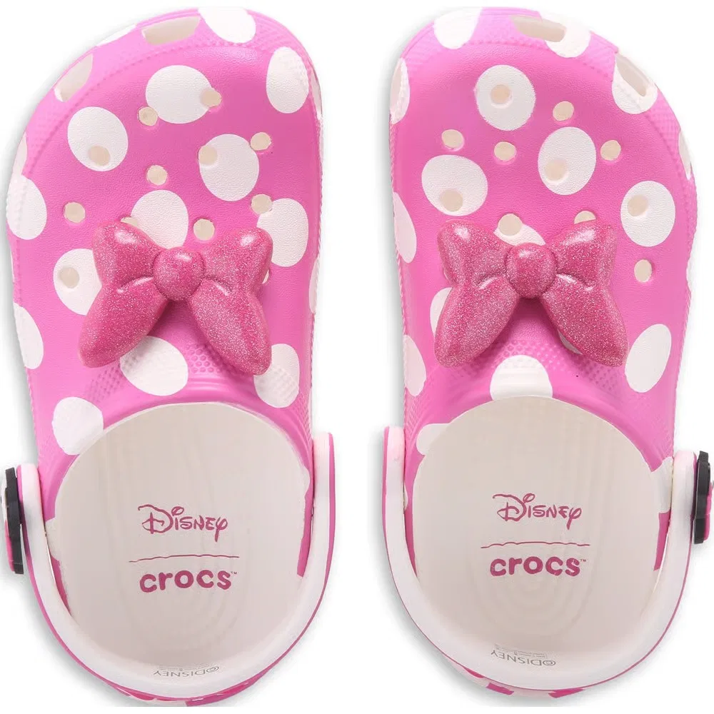 Детские классические сабо Minnie Mouse Crocs, Pink Dots — фото 4
