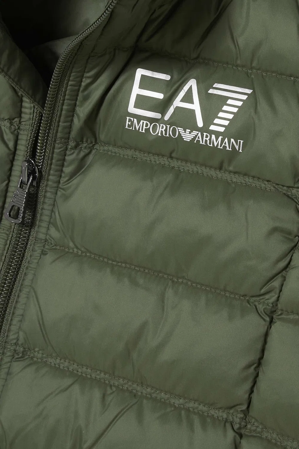Жилет на пуху Emporio Armani, зеленый — фото 3