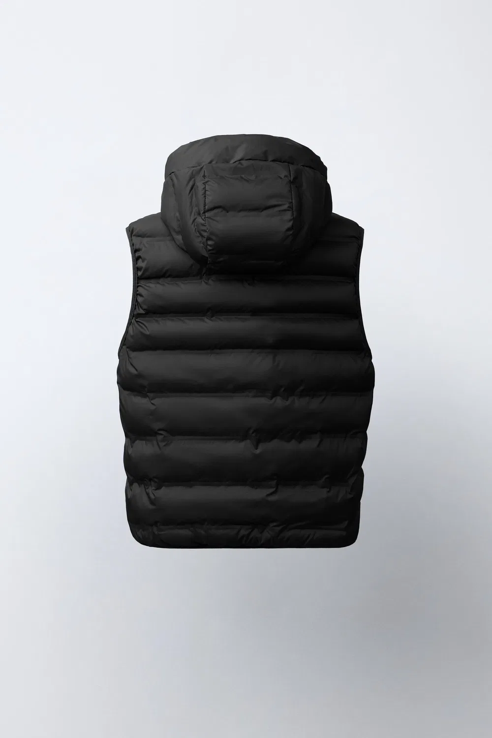 Сверхлегкий водоотталкивающий жилет с капюшоном ZARA, Black — фото 3