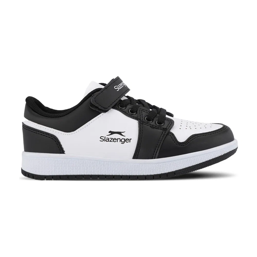 Детские кроссовки с застежкой-липучкой White Black PRINCE Slazenger