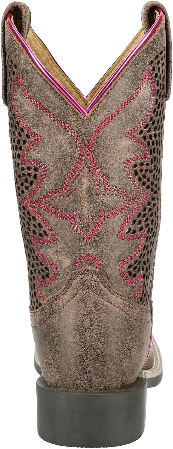 Детские сапоги для девочек с принтом Willow Smoky Mountain Boots, Vintage Chocolate/Pink — фото 3