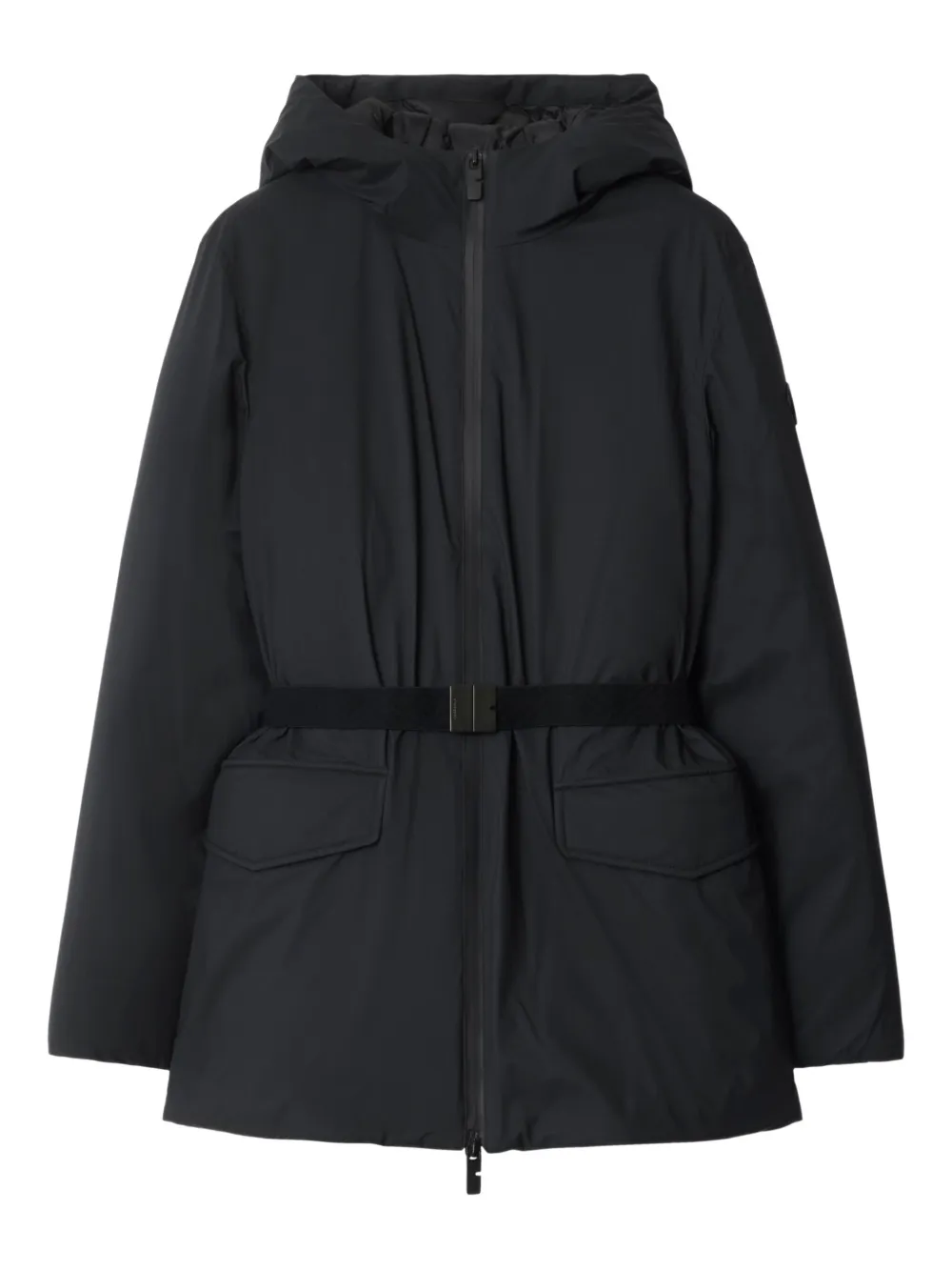 

Пуховик с капюшоном BURBERRY, черный