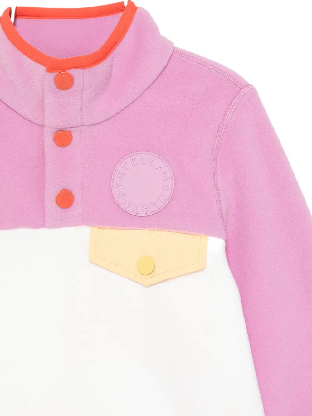 Свитер с нашивкой-логотипом Stella McCartney Kids, розовый — фото 3