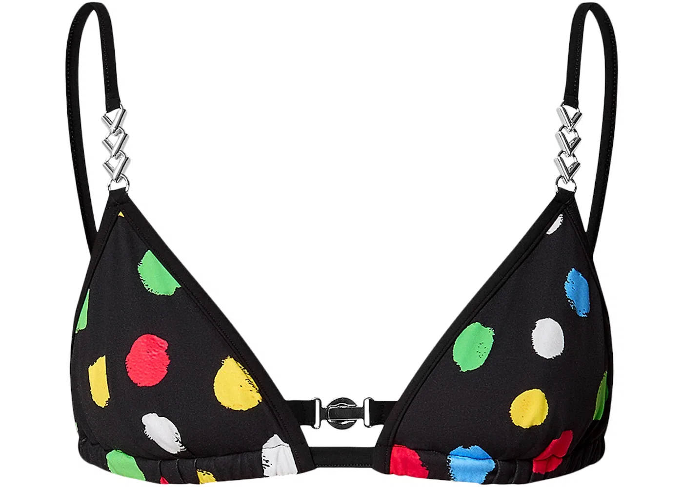 Женский топ с принтом Painted Dots Louis Vuitton, черный