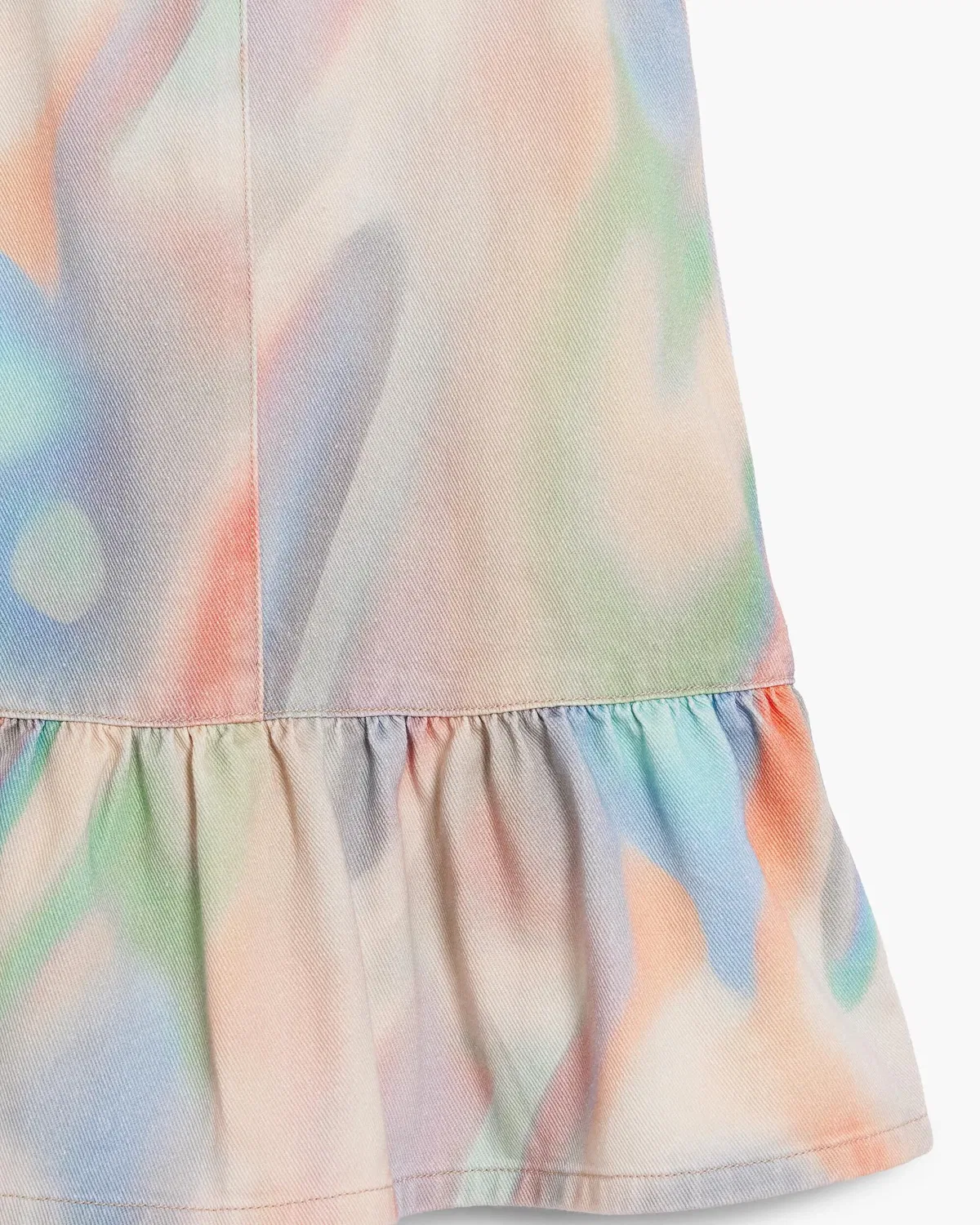 Детское платье для девочек с принтом Tie-Dye Desigual, Azul / Blanco — фото 3