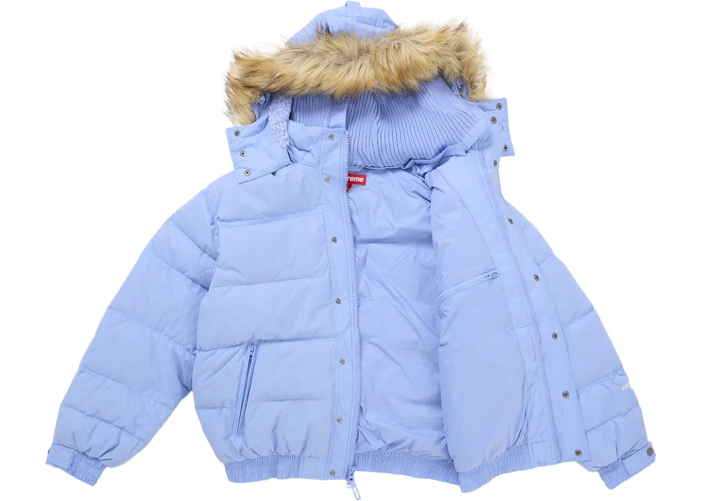 Мужская куртка-пуховик с капюшоном-маской Supreme Jacket, Light Blue — фото 3