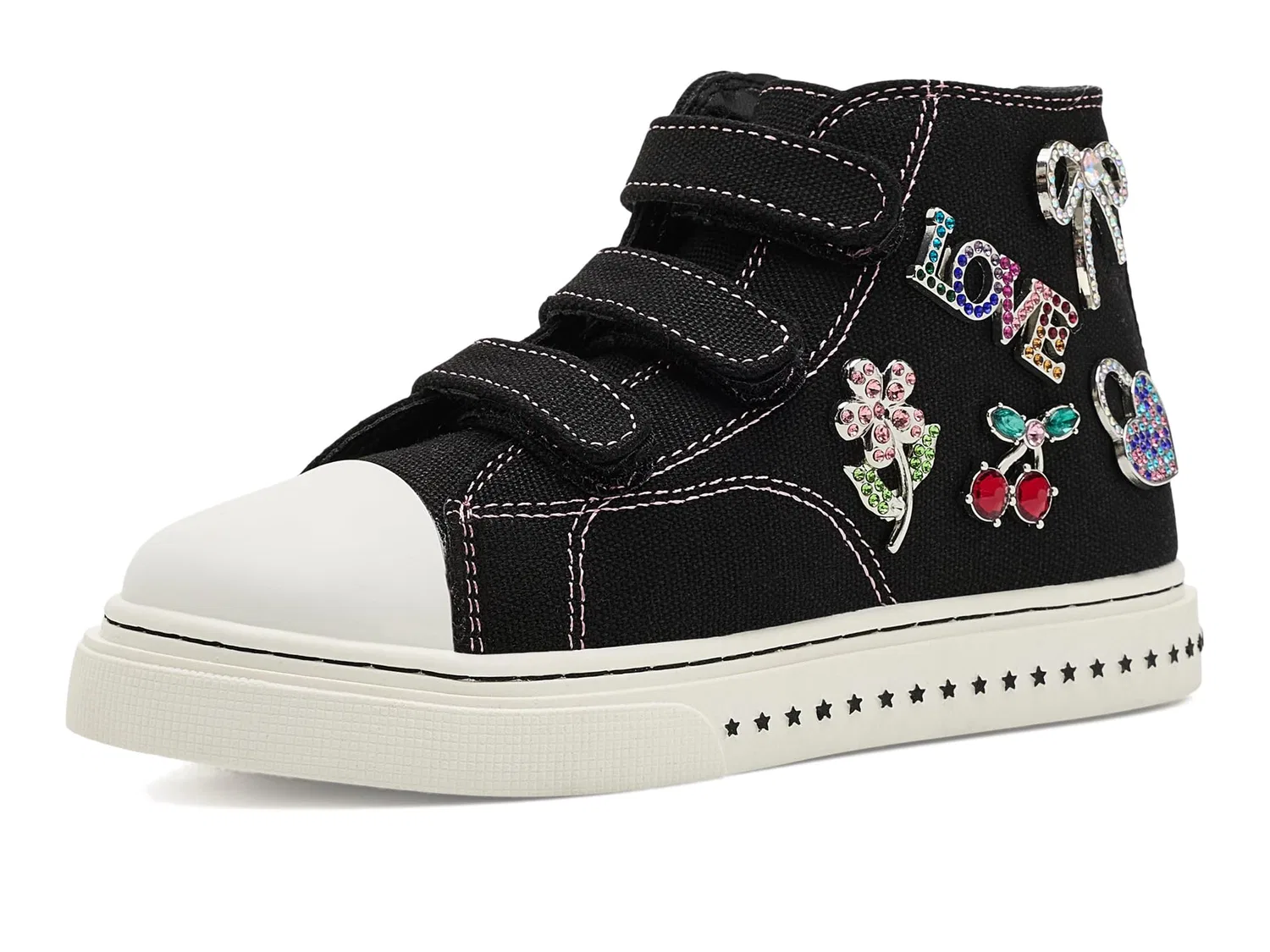 Кроссовки Joycee (для малышей и маленьких детей) Steve Madden Kids, Black — фото 2