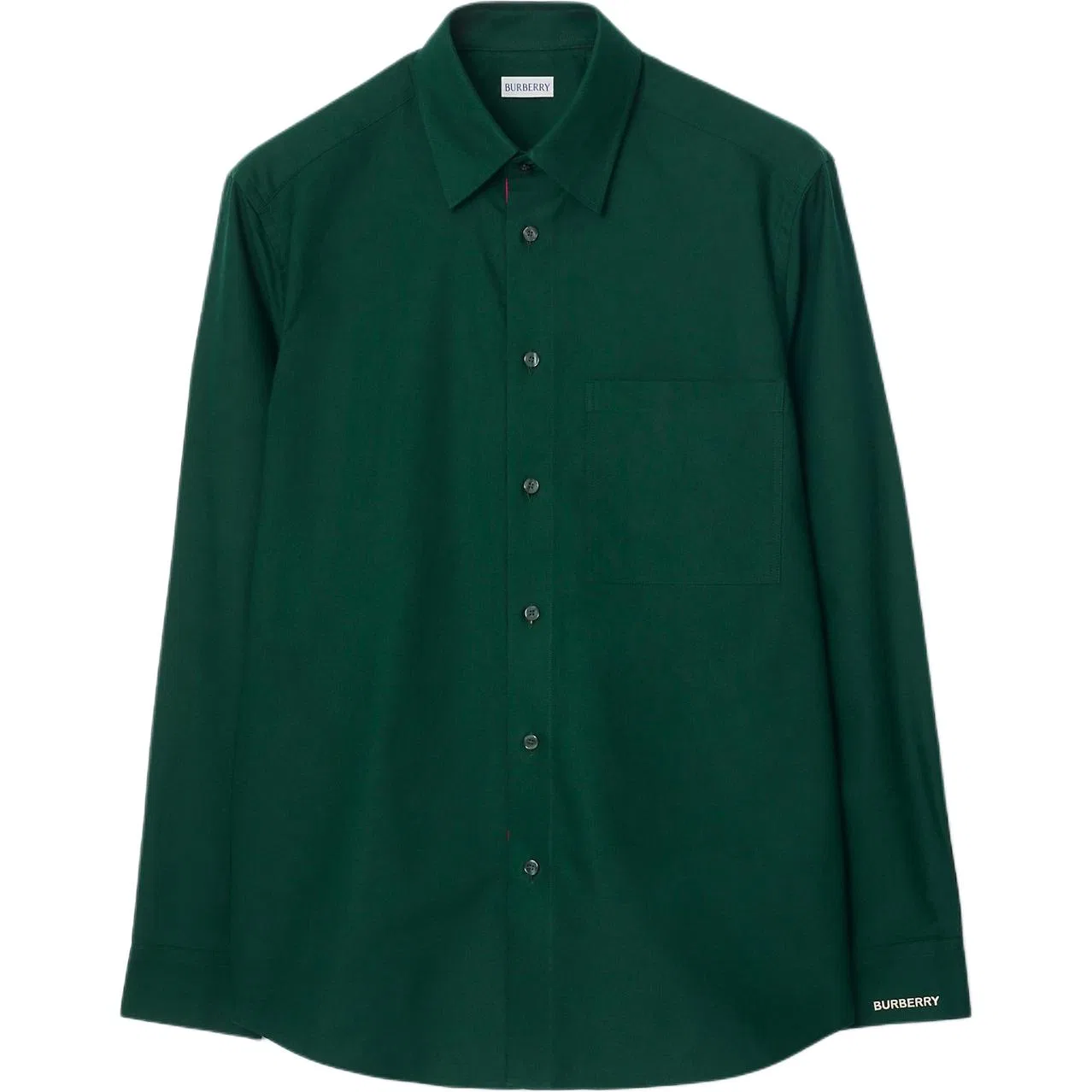 Мужская рубашка с острым воротником Burberry, Dark Green