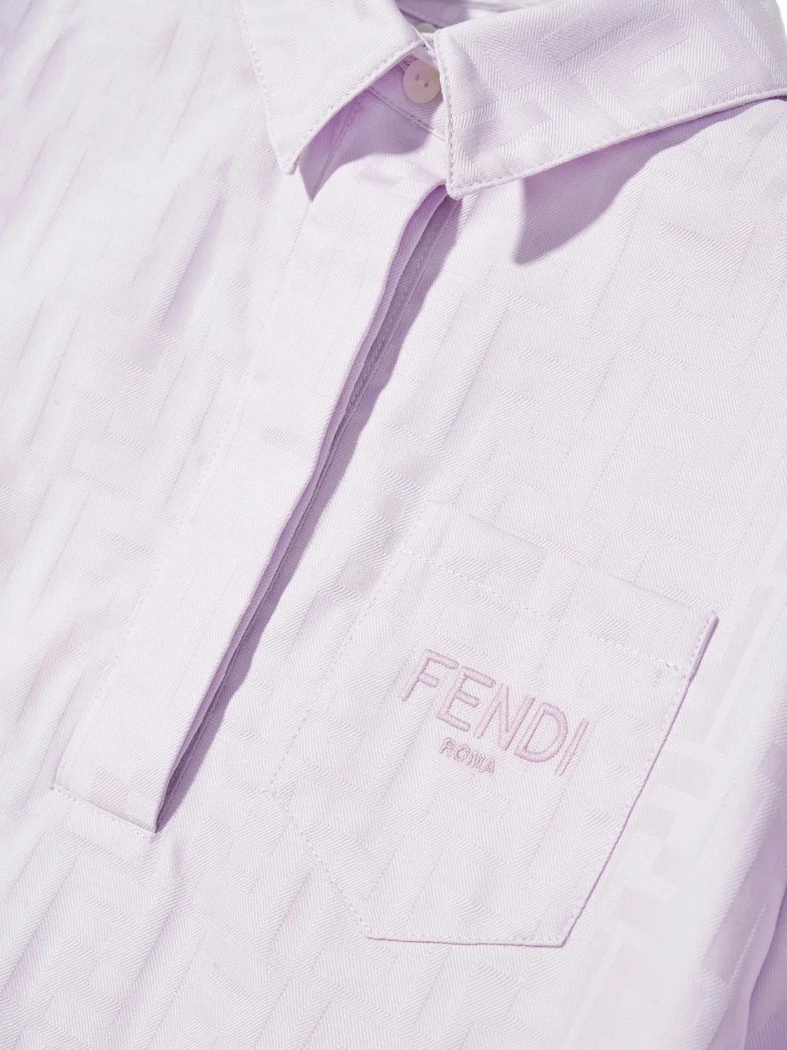 Платье с карманом и воланами FENDI, фиолетовый — фото 2