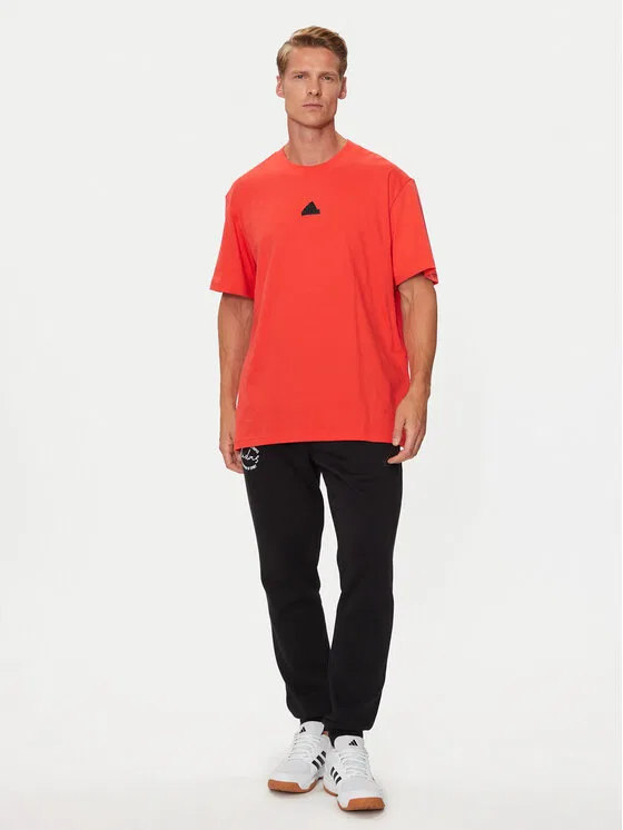 Футболка loose fit Brand Love Adidas, оранжевый — фото 2