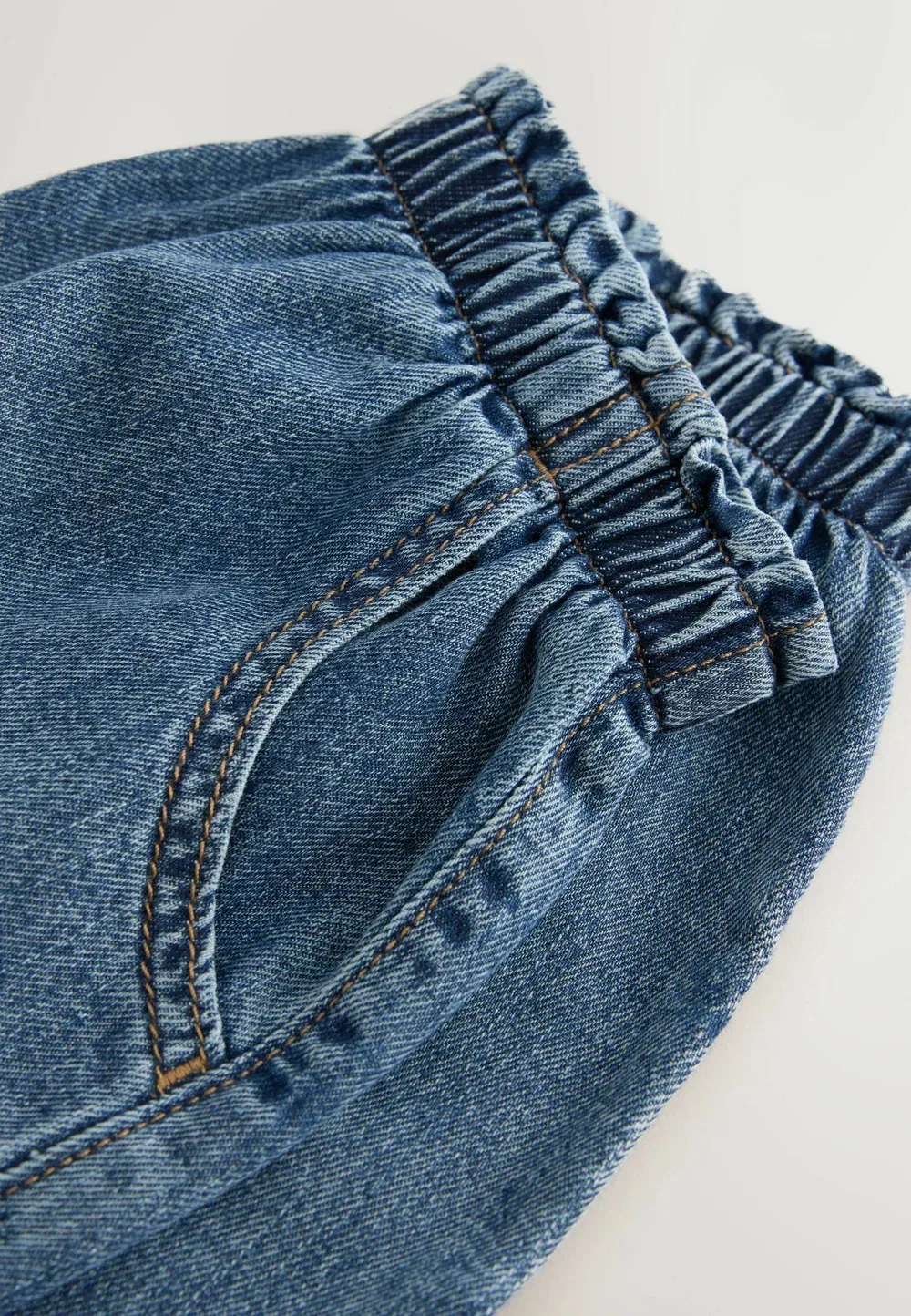 Стандартный крой - шорты без шнурков - джинсовые шорты Next, Mid Blue Denim — фото 2
