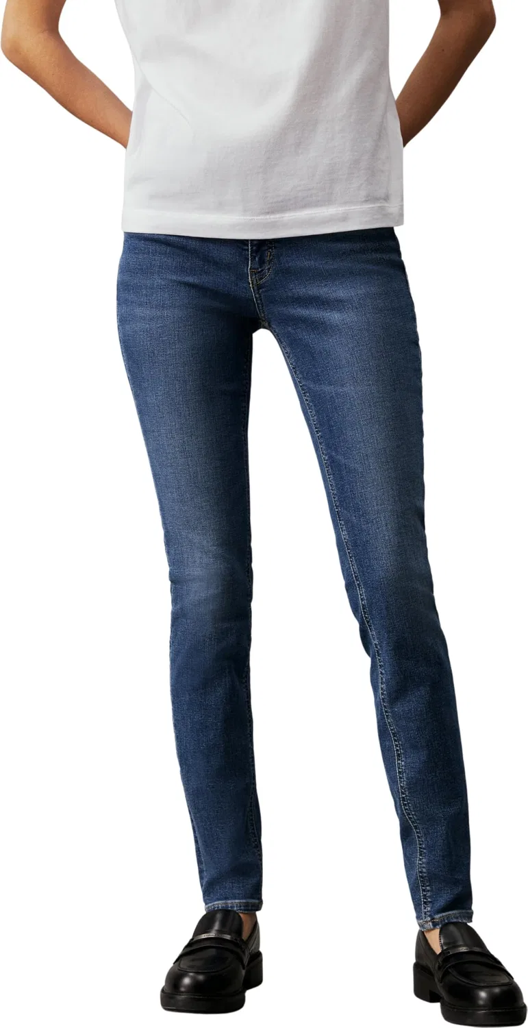 Женские джинсы скинни Calvin Klein Donna Jeans Mid Rise Skinny Fit, Denim (Den Dark)