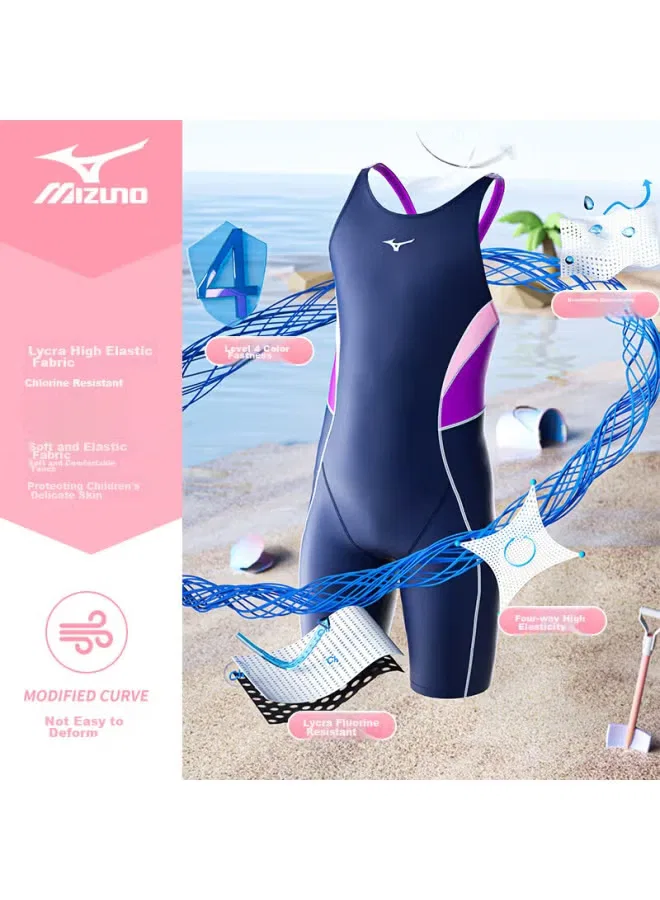Купальник детский для девочек с быстросохнущим эффектом, модель 1404, Mizuno, розовый