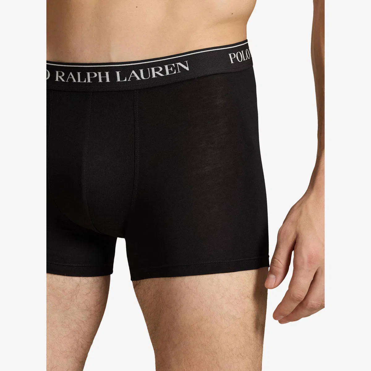 Классический комплект из пяти плавок из эластичного хлопка Polo Ralph Lauren, черный — фото 3