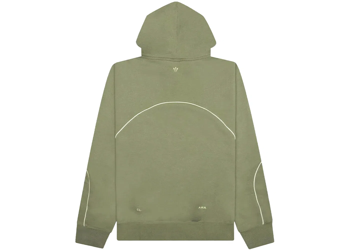 Мужская худи с длинным рукавом NRG Fleece CS Hoodie (Asia Sizing) Nike, Oil Green/Light Liquid Lime — фото 2