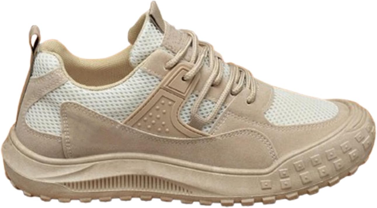 

Мужские зимние ботинки высокие с флисовой подкладкой, снегоступы для мужчин, водонепроницаемые ботинки с усиленным носком, противоскользящая ПВХ подошва для походов, повседневной носки, ботинки и зимняя обувь Generic, хаки