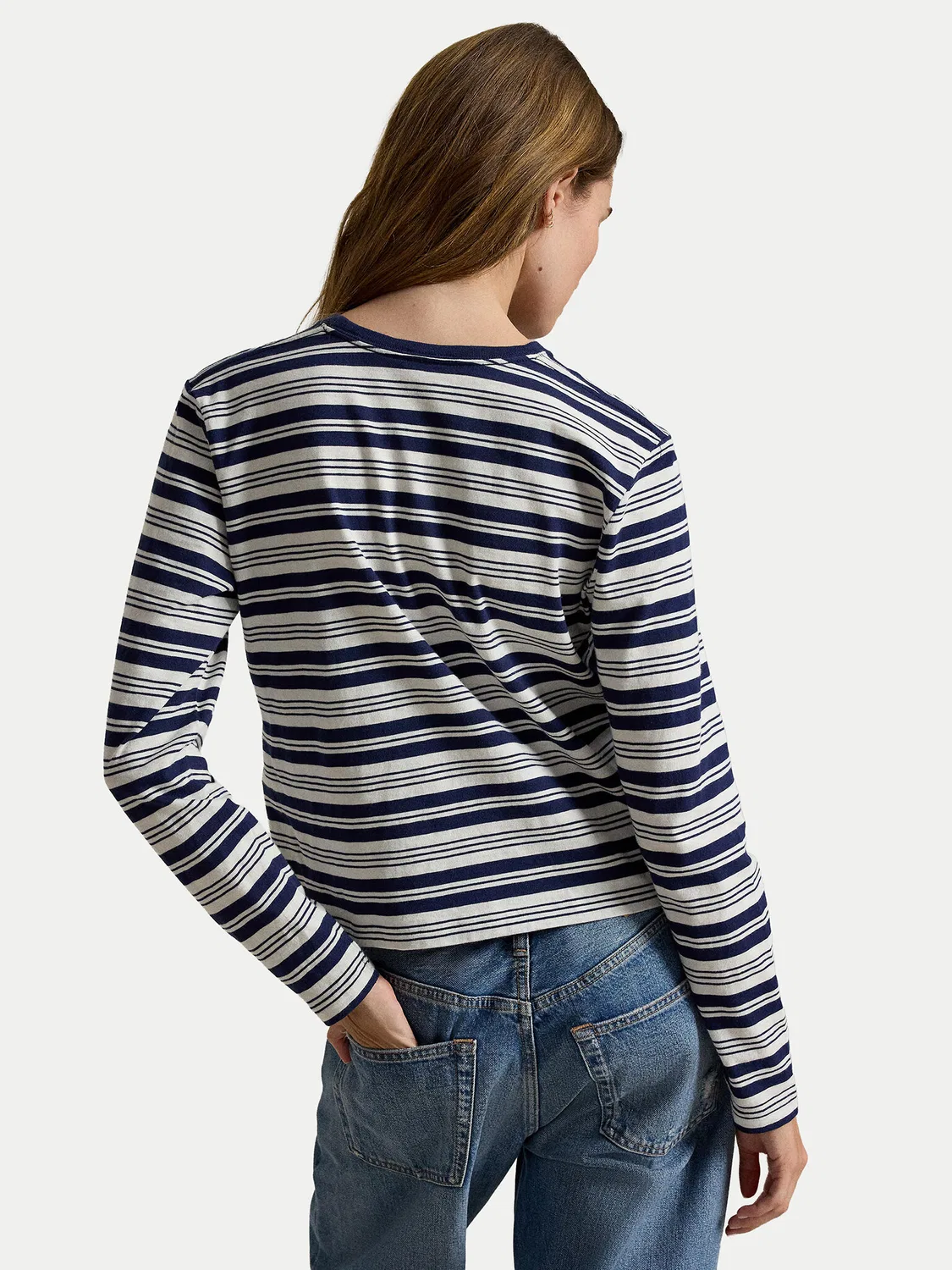 Женская блузка стандартного кроя Polo Ralph Lauren, темно-синий — фото 3