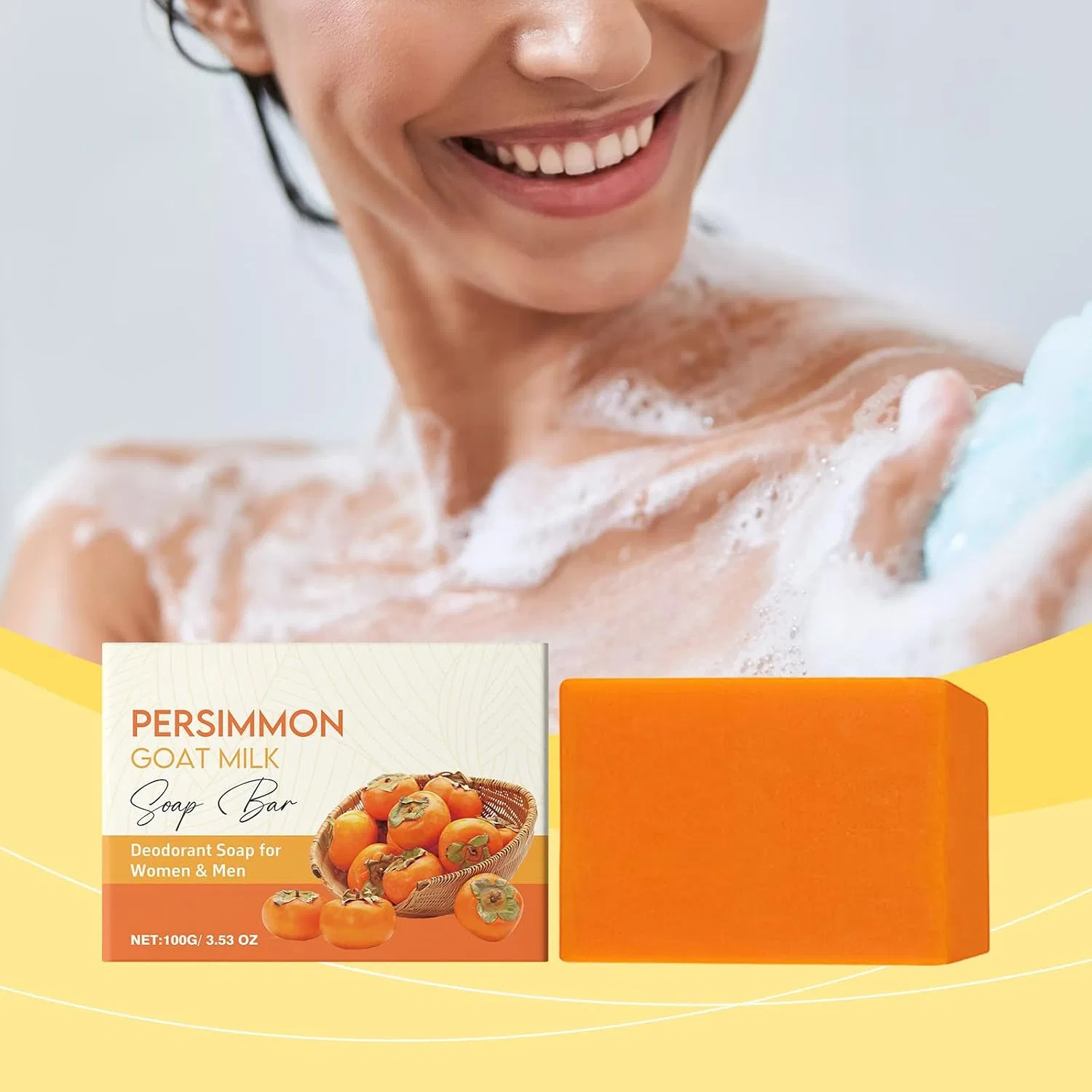 Мыло твердое для контроля запаха, Sgjwyc, набор 5 шт., 100г, 5pcs — фото 3