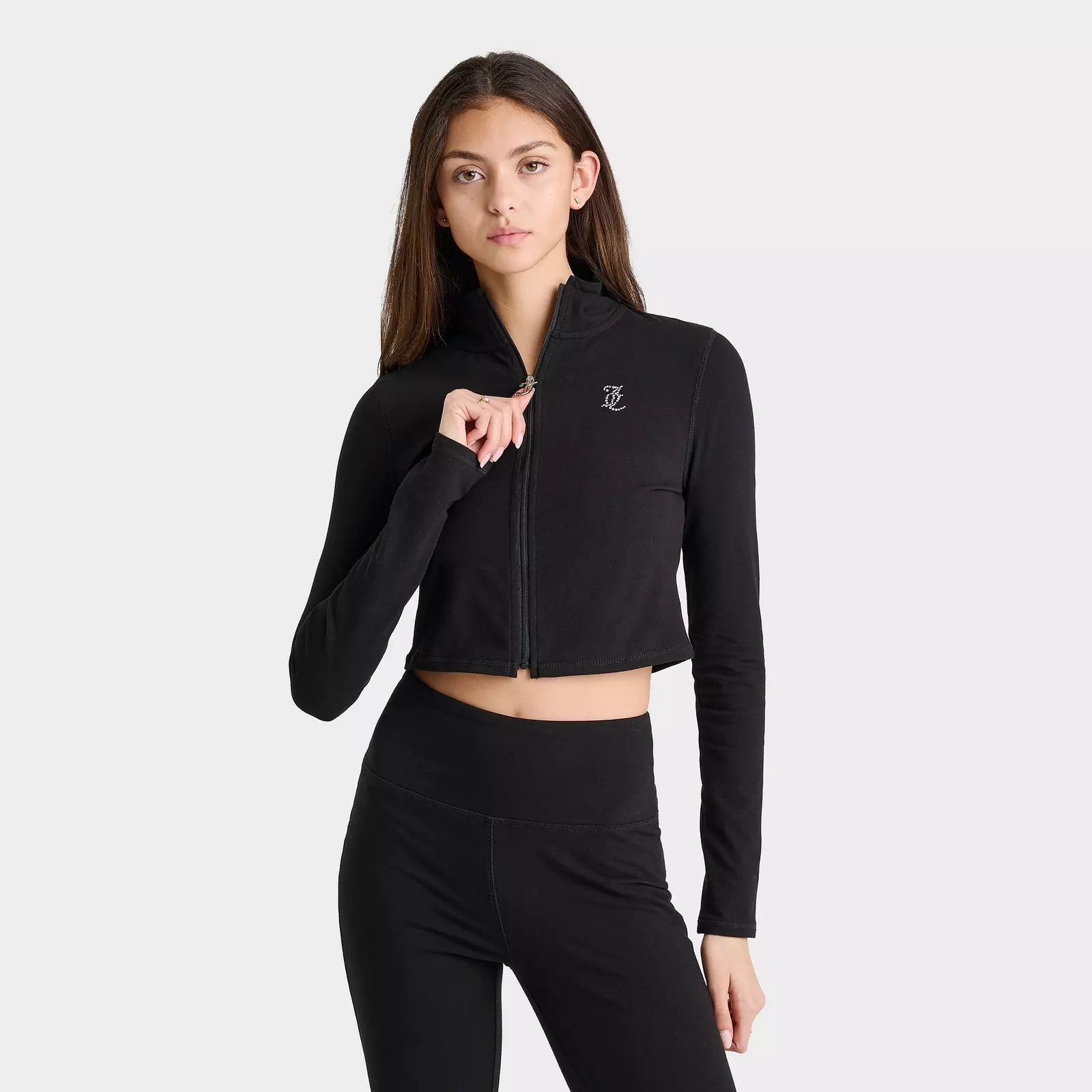 

Толстовка Women's Juicy Couture Poly Full-Zip, черный