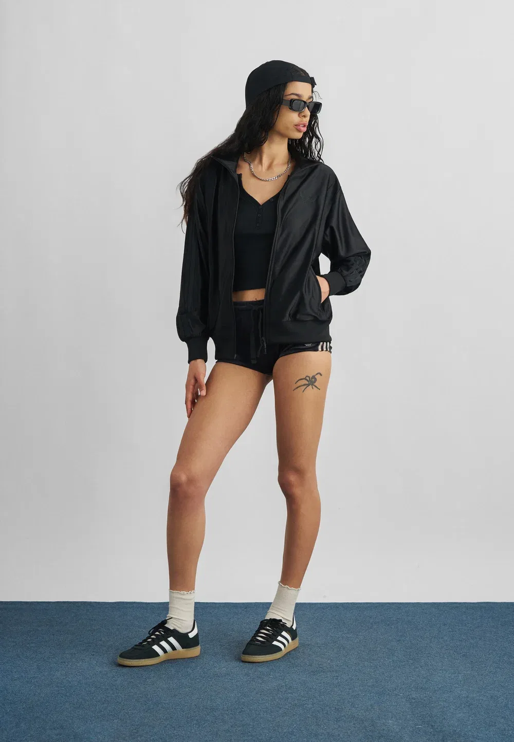 Свободная толстовка Firebird на молнии Adidas Originals, Black — фото 2