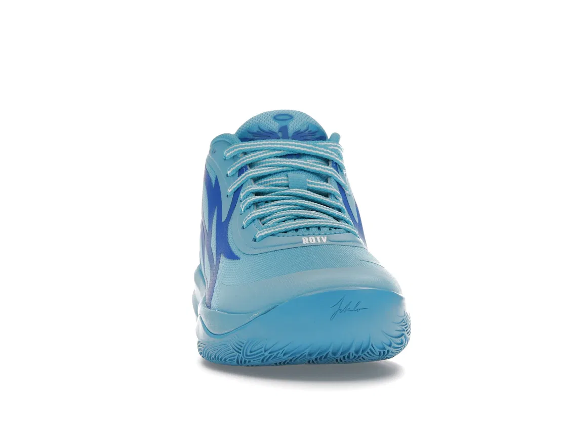 Детские кроссовки для мальчиков с высоким качеством Puma LaMelo Ball MB.02, Blue Atoll/Ultra Blue — фото 2