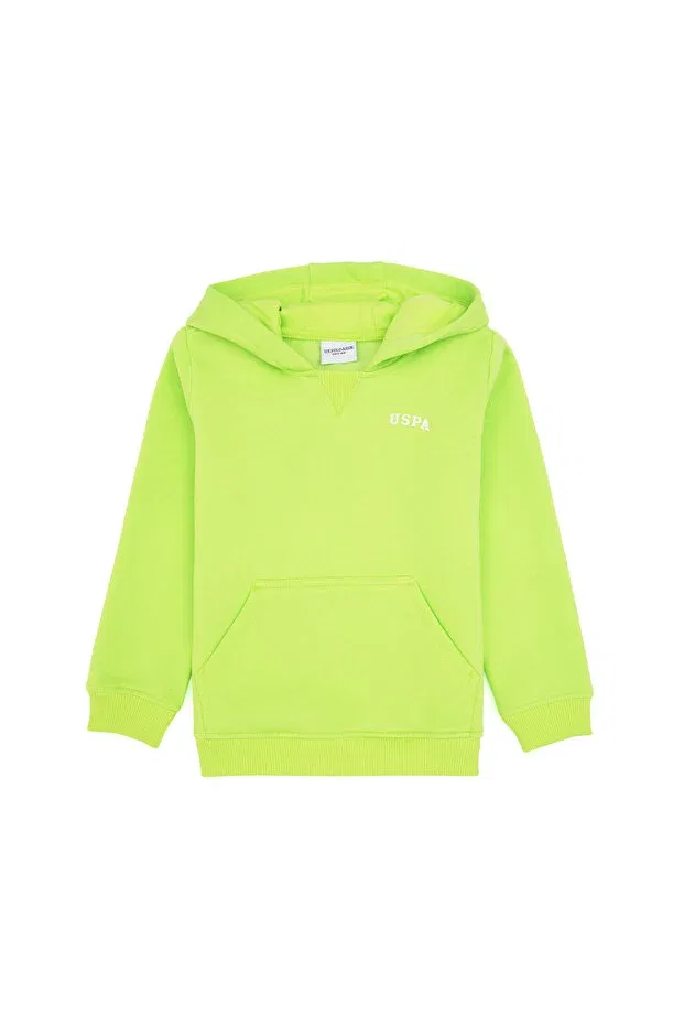 Детское худи для мальчиков с капюшоном U.S. Polo Assn., Apple Green — фото 3