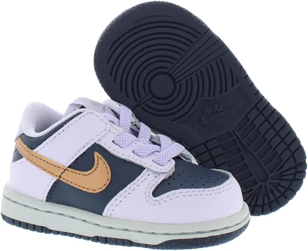Детские кроссовки для мальчиков Dunk Low SE Nike, Thunder Blue/Metallic Copper — фото 2