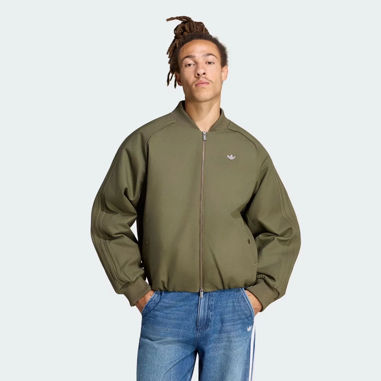 Мужская куртка свободного кроя из канваса SST TT Canvas Adidas Originals, Olive Strata