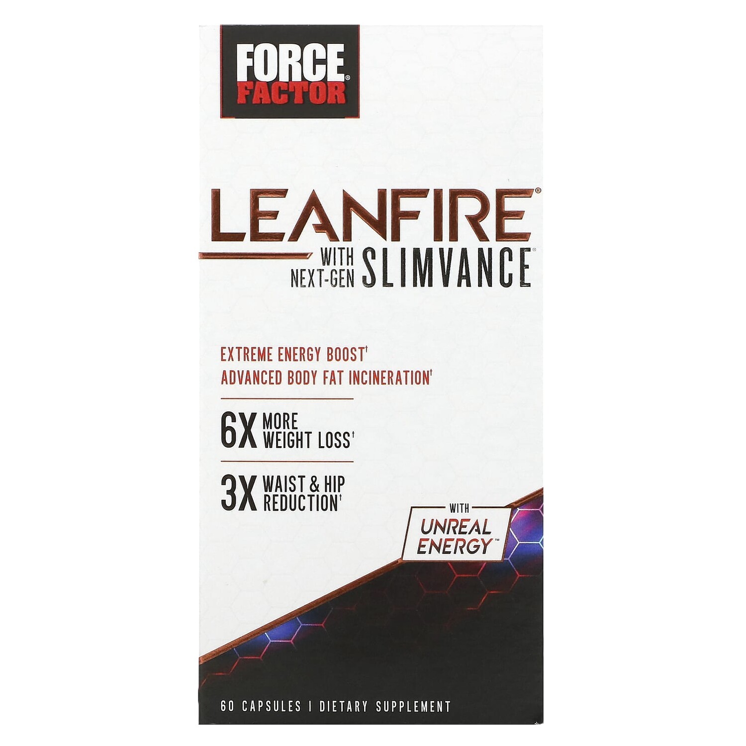 

Добавка Force Factor Slimvance с продуктом нового поколения, 60 капсул