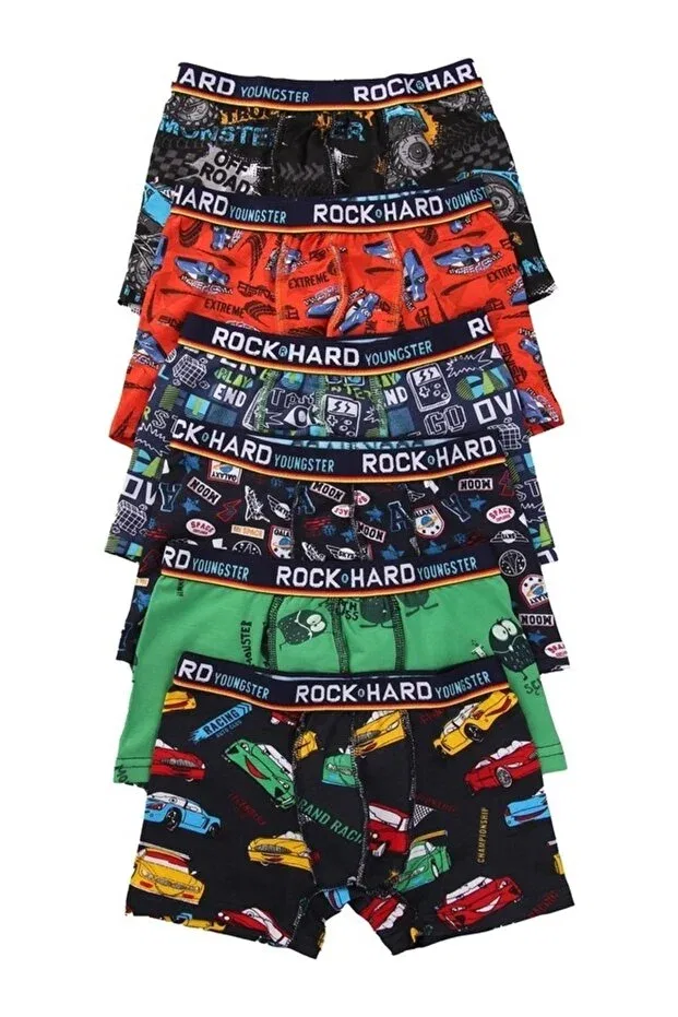 Детские боксеры для мальчиков с принтом Rock Hard Boy's Empirme Domikids, Multicolor