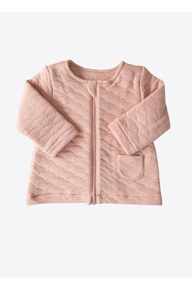 Детский кардиган для девочек хлопковый Organic molo cardigan Kitikate, Pink
