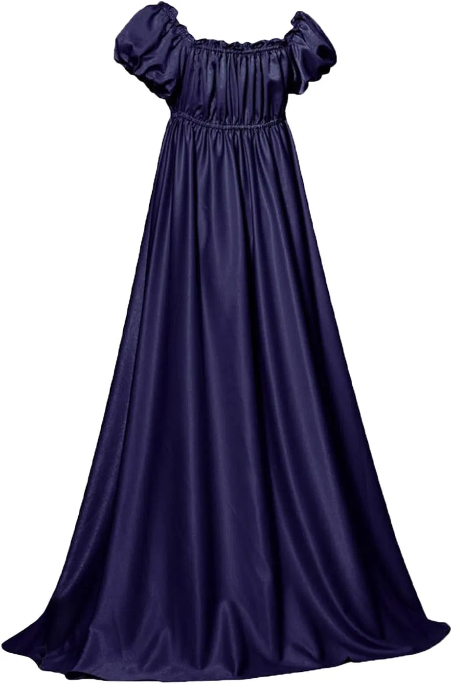 Женское платье с пышными рукавами Викторианское, Dark Blue — фото 2