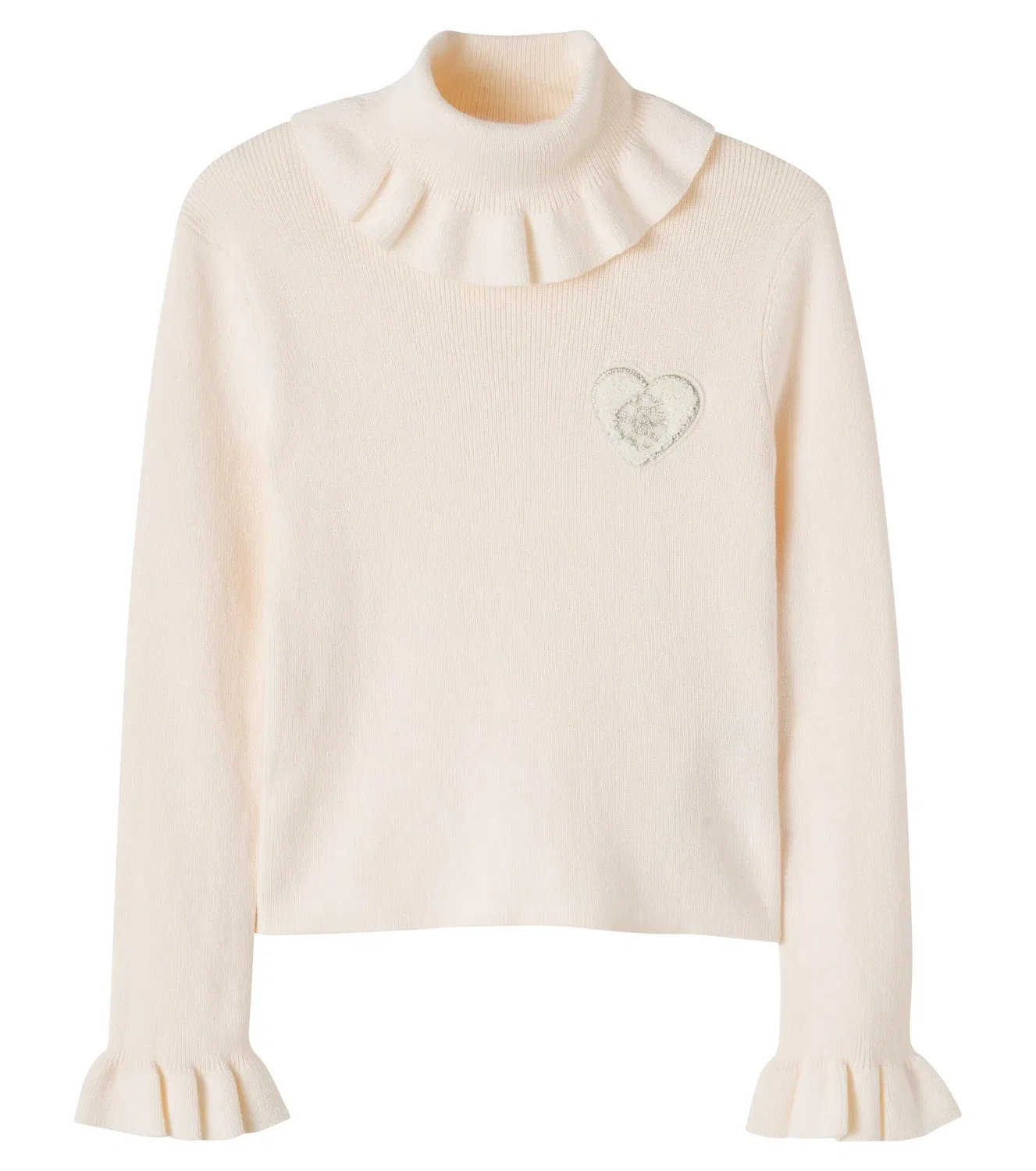 Свитшот с рюшами Chloé Kids, белый