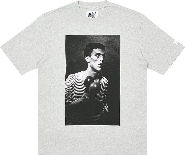 

Футболка Palace Happy Mondays Bez T-Shirt 'Grey Marl', серый