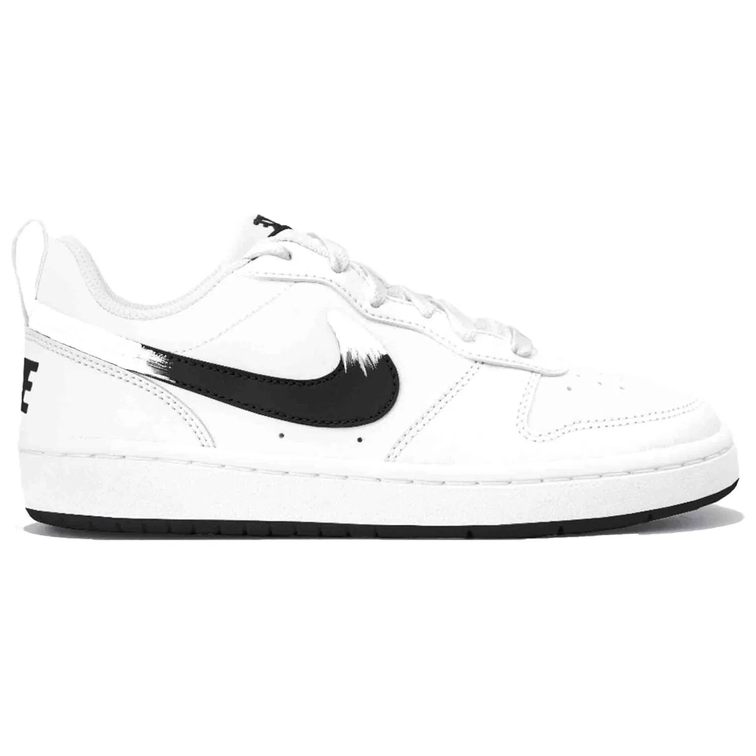 Детские кроссовки для скейтбординга с низким верхом Nike Court Borough, Black/White — фото 3