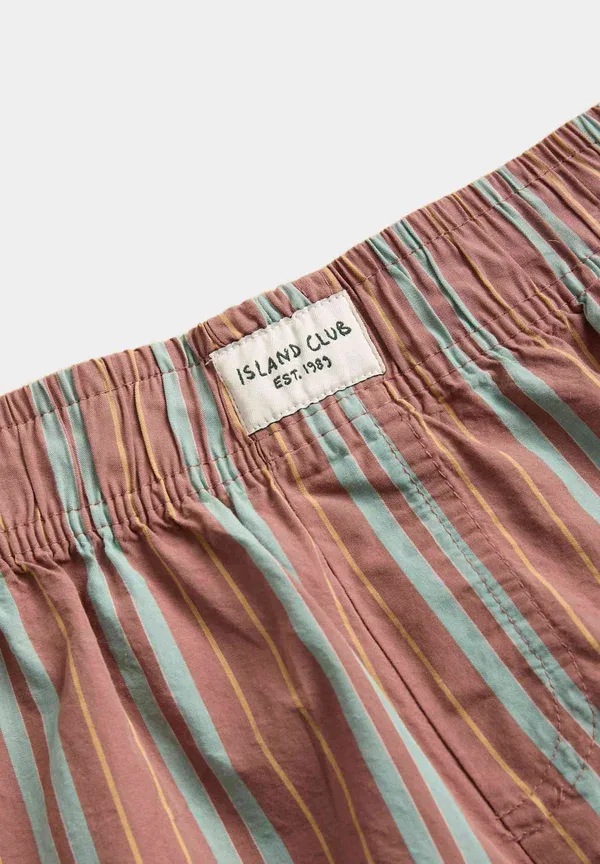 Комплект пижамы из хлопка, Graphic striped short set, Marks & Spencer, Yellow Mix, желтый — фото 2