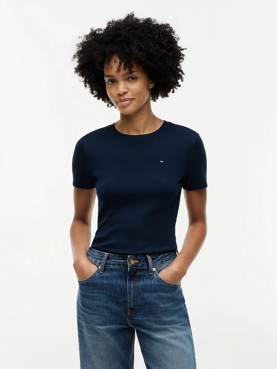 Футболка TOMMY HILFIGER 'Cody' темно-синего цвета — фото 2