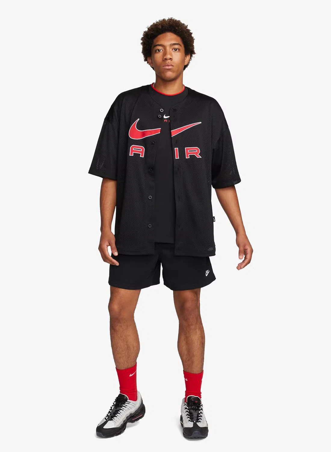 Шорты из сетки Club Flow Nike, черный — фото 4