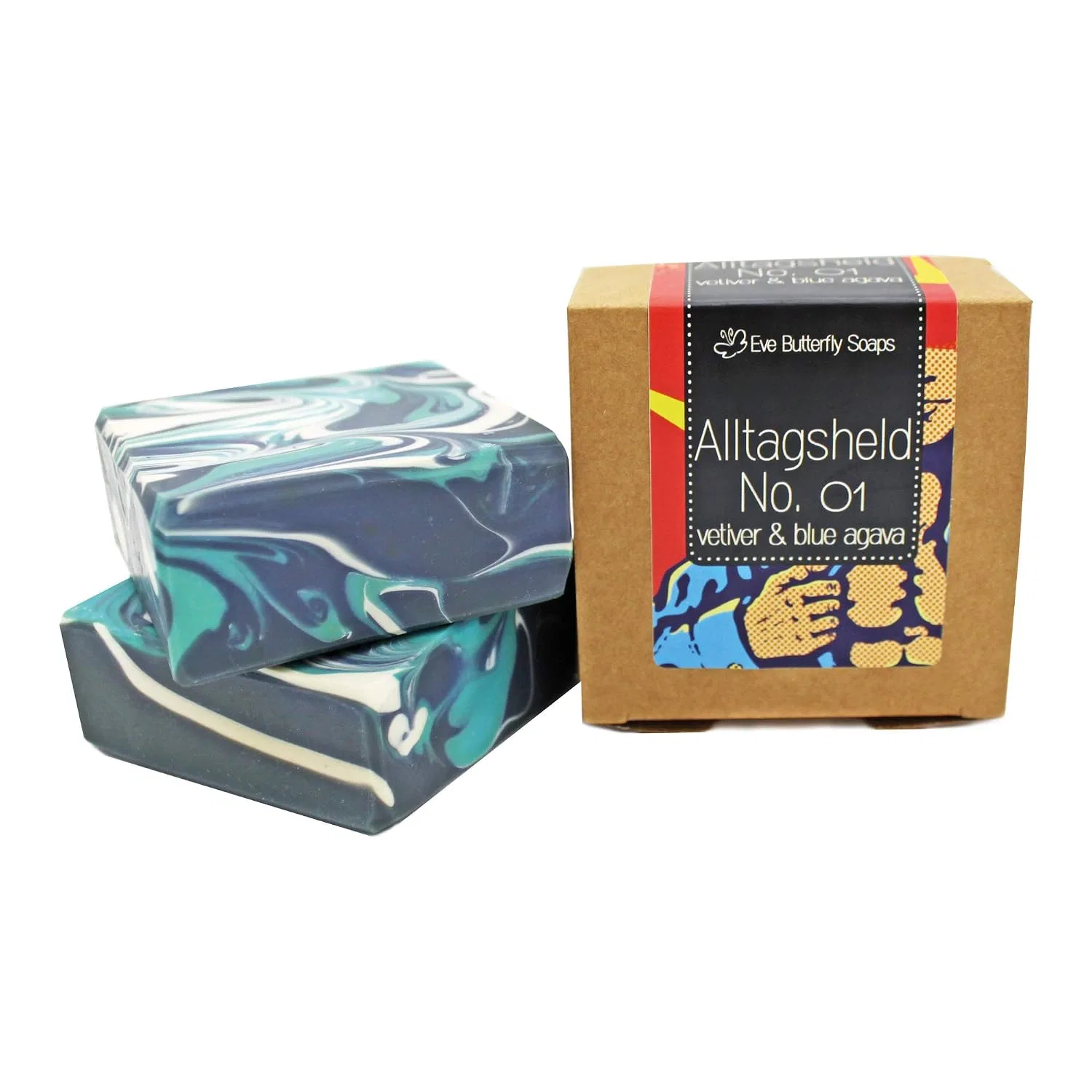 Мыло Natural Soap Everyday Hero N°1 с ароматом Blue Agave & Vetiver, 120 г, EveButterflySoaps — фото 2
