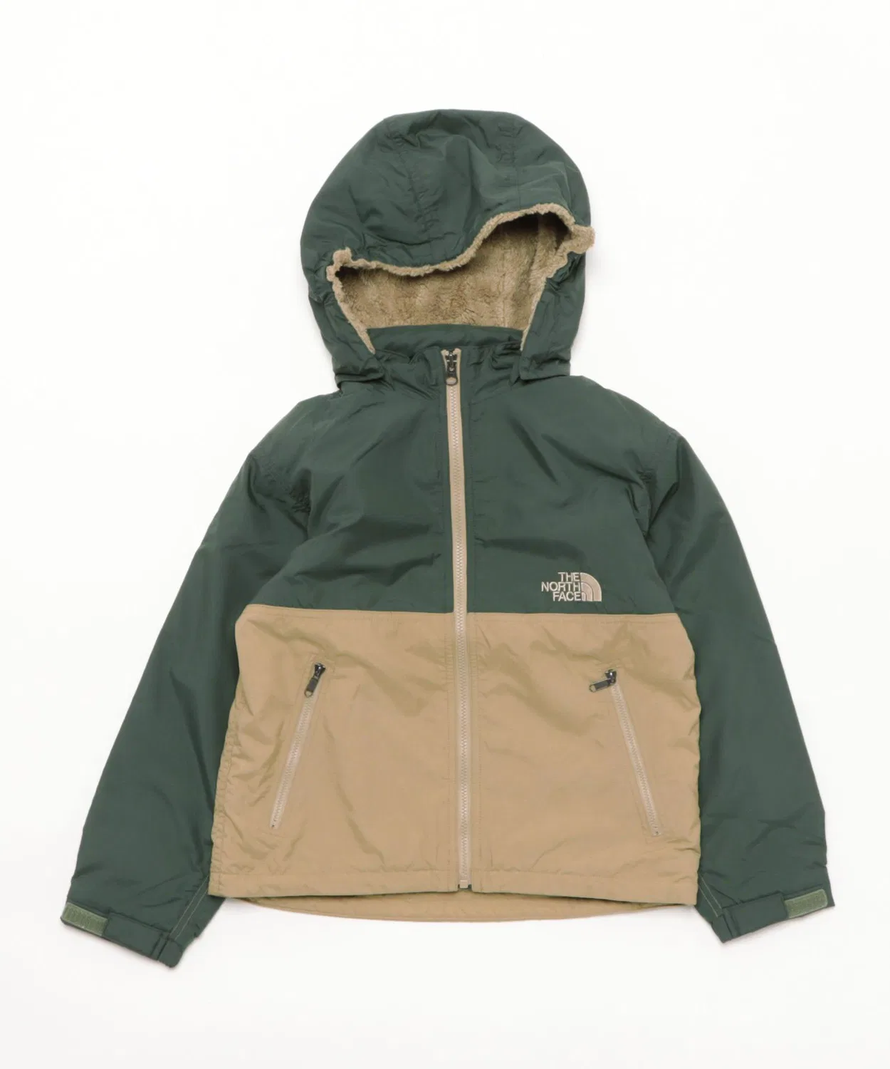 Детская куртка с капюшоном и съемной подкладкой COMPACT NOMAD JK THE NORTH FACE, Green — фото 4