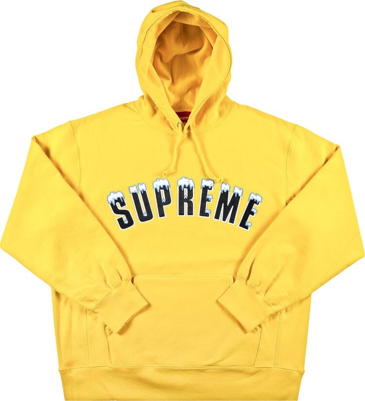 

Толстовка Supreme Icy Arc Hooded Sweatshirt 'Yellow', желтый