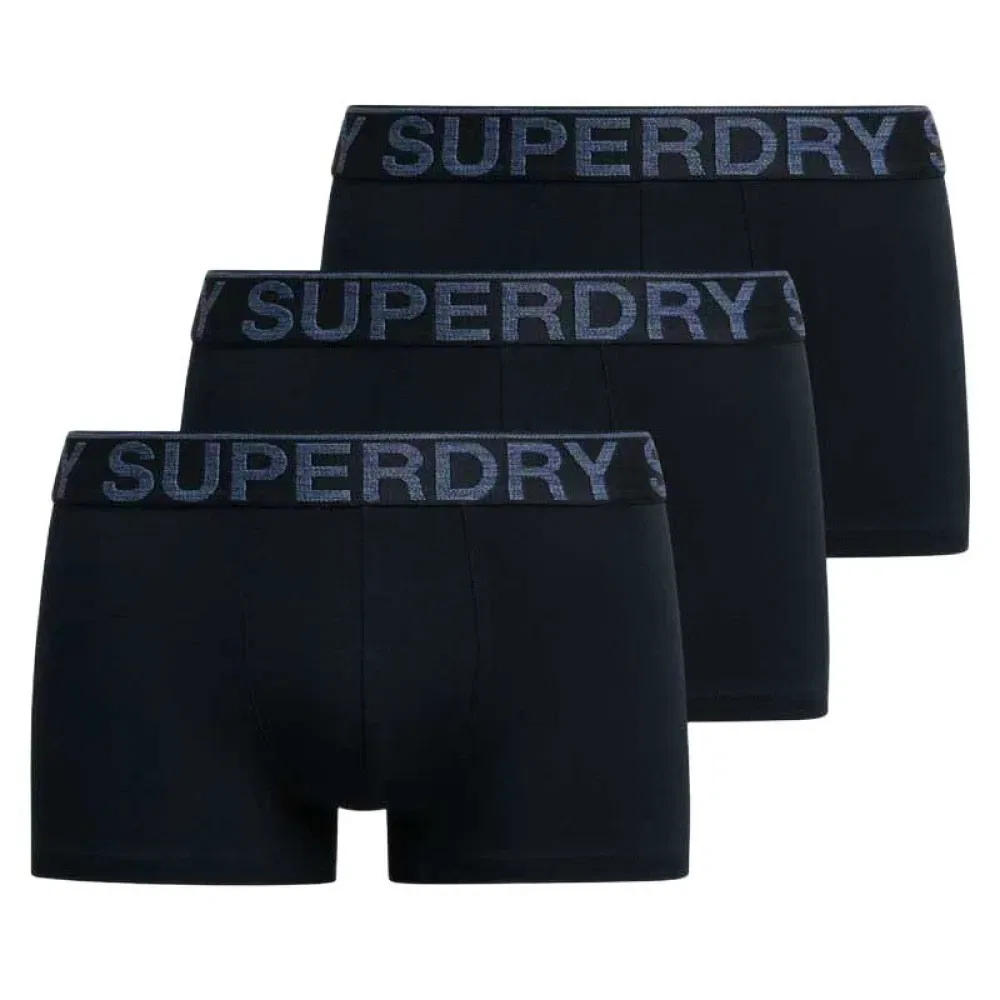 Комплект боксеров 3 шт Superdry, синий