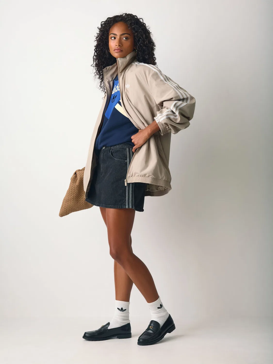 Толстовка Firebird Track Jacket, adidas Originals, коричневый — фото 2