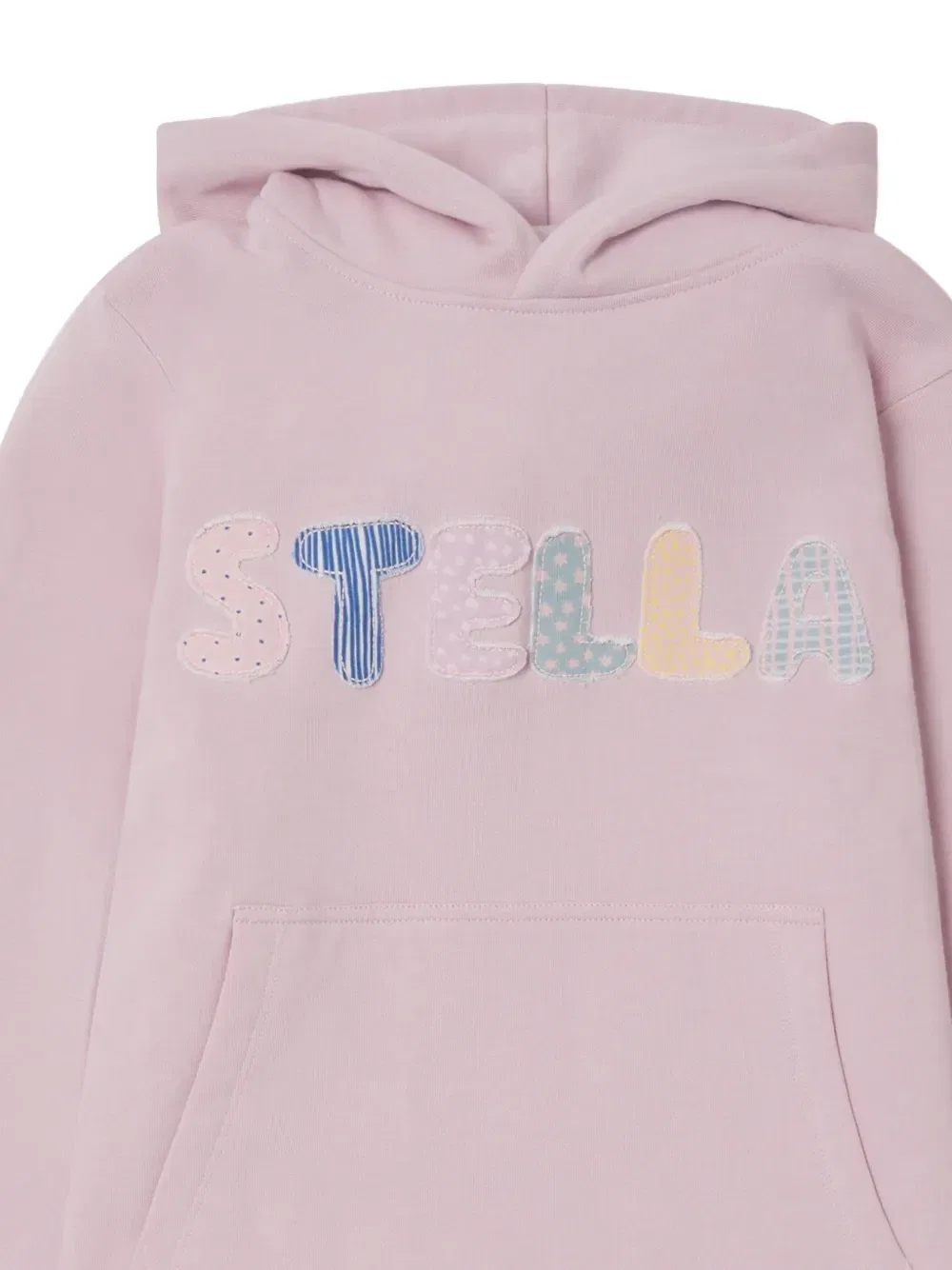 Худи с логотипом в технике пэчворк Stella McCartney Kids, розовый — фото 3
