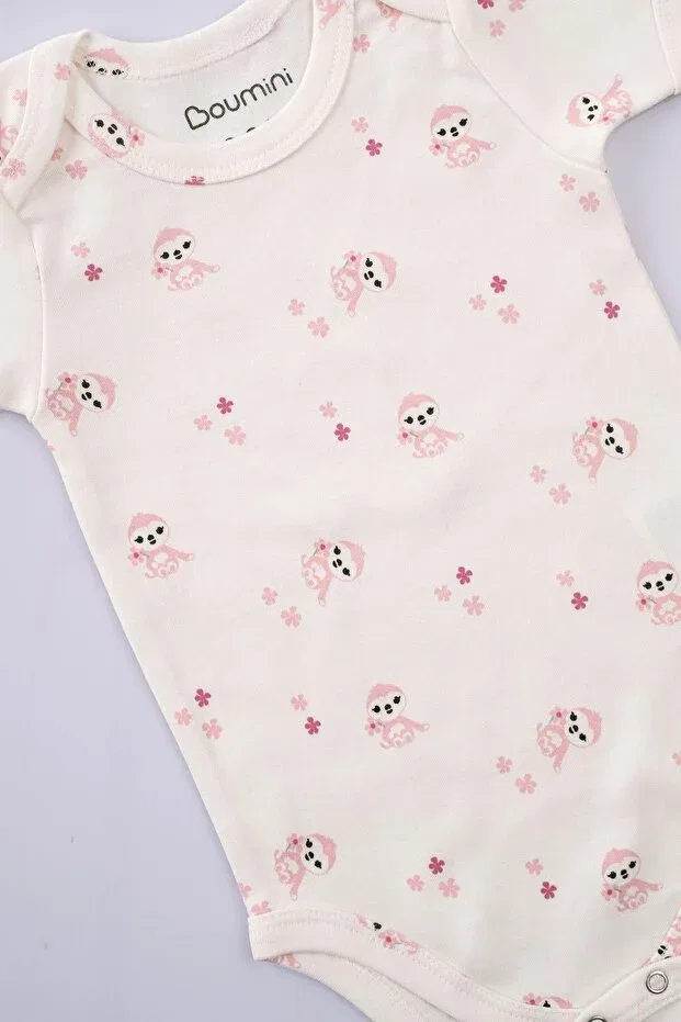 Детское боди для новорожденных хлопковое Boumini, Pink — фото 4