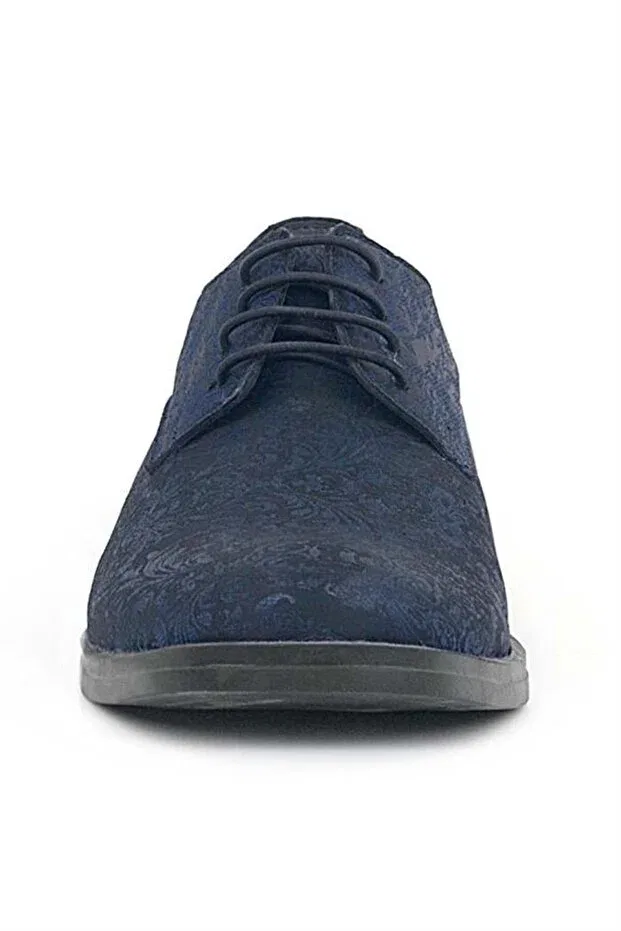 Детские классические туфли для мальчиков на шнуровке Rakerplus, Navy Blue — фото 4