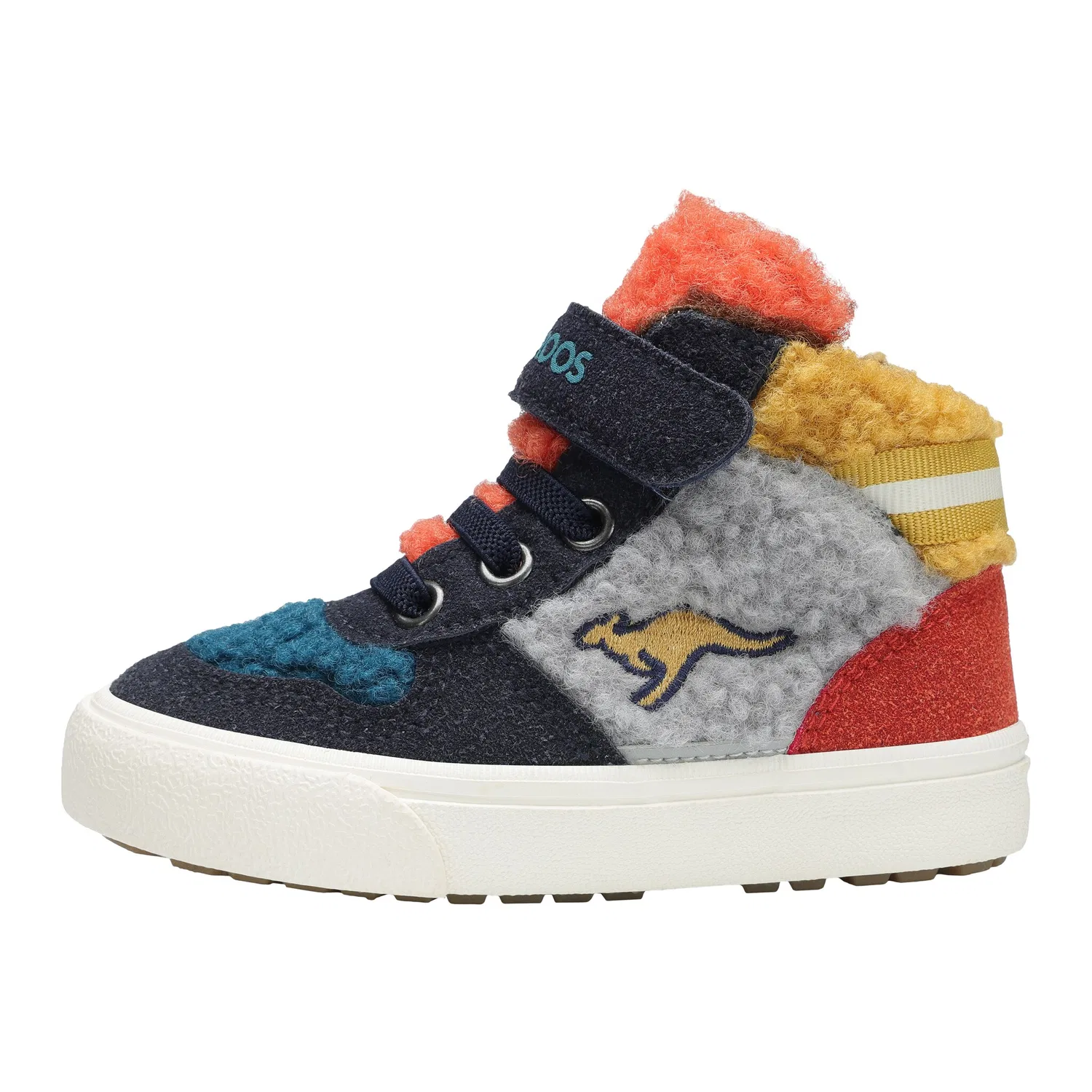 Детские кроссовки с теплой подкладкой KAVU SHADY FUR EV KangaROOS, Stone Brown/Multi