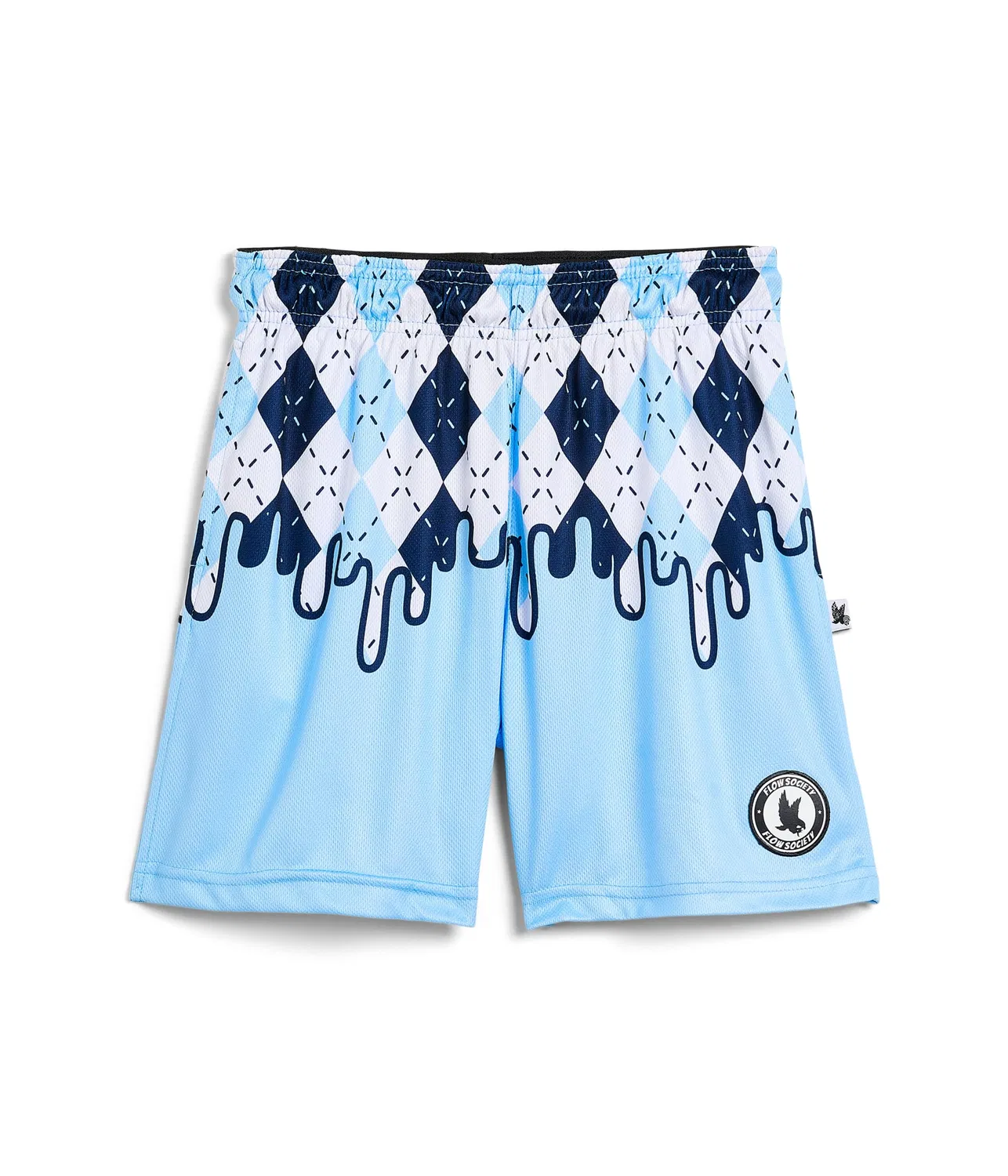 Шорты Drip Blue Argyle 5 дюймов (для маленьких и больших детей) Flow Society, Blue