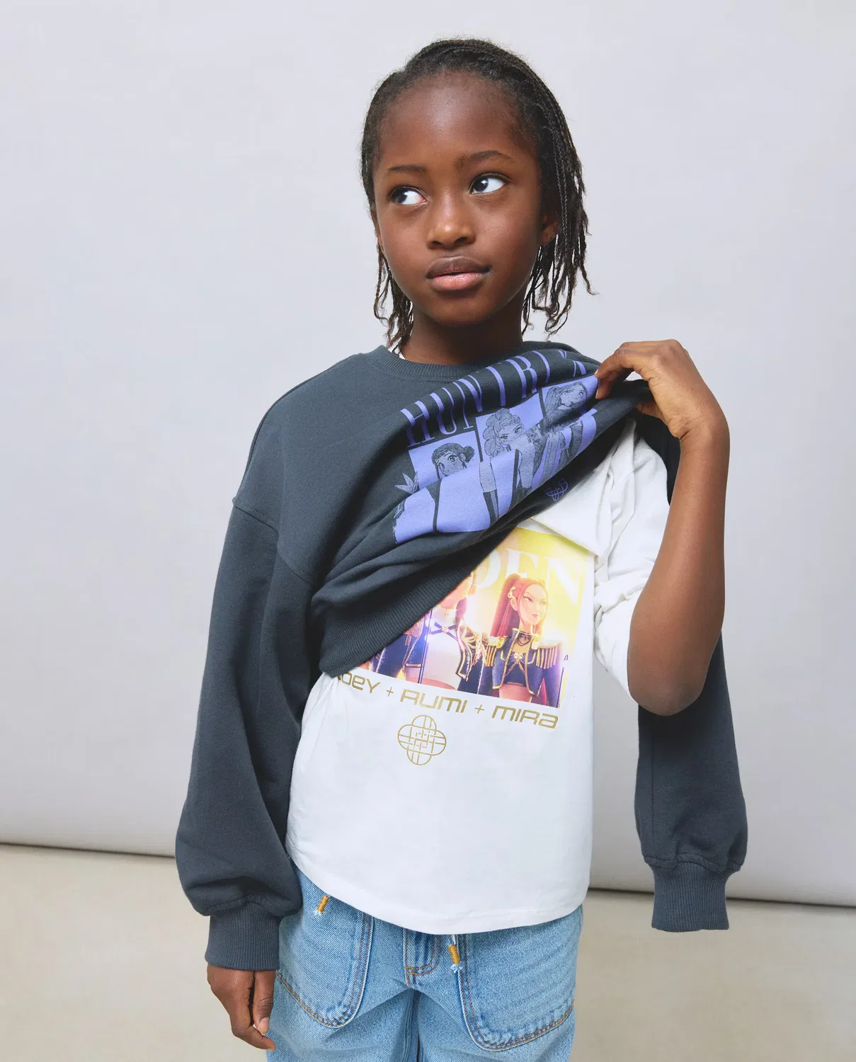 Детская худи с принтом KPOP Kids El Corte Inglés, Blanco — фото 2